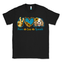 Black Peace Love Cocker Spaniel Classic Tee - Jasminsmagicworld