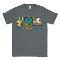 Charcoal Heather Peace Love Cocker Spaniel Classic Tee - Jasminsmagicworld