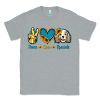 Heather Grey Peace Love Cocker Spaniel Classic Tee - Jasminsmagicworld