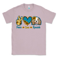 Lilac Peace Love Cocker Spaniel Classic Tee - Jasminsmagicworld