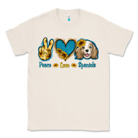 Natural Peace Love Cocker Spaniel Classic Tee - Jasminsmagicworld