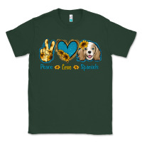 Sports Green Peace Love Cocker Spaniel Classic Tee - Jasminsmagicworld
