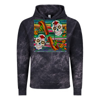 Cloud Black sugar skull seamless pattern Vintage Hoodie - BundleAndBundleShop