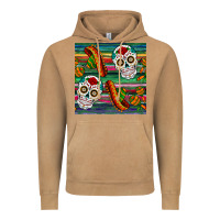 Vintage Camel sugar skull seamless pattern Vintage Hoodie - BundleAndBundleShop