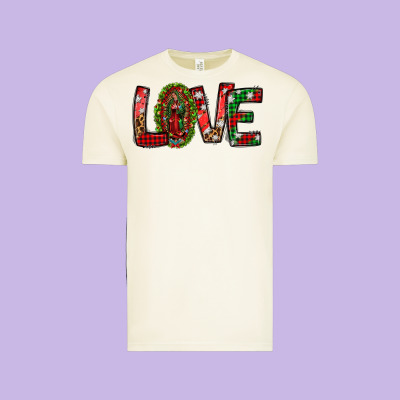 Our Lady Of Guadalupe Christmas Love Vintage Tee Designed By Jasminsmagicworld