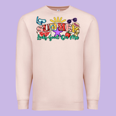 Summer Looks Good On Me Premium Sweatshirt Designed By Nancycooperartshop