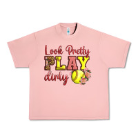 Salmon Look Pretty Play Dirty Urban Heavy Tee - LillyAllenDesigns