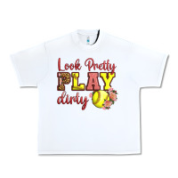 White Look Pretty Play Dirty Urban Heavy Tee - LillyAllenDesigns