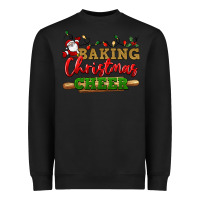 Black Baking Christmas cheer Heavyweight Sweatshirt - NancyCooperArtShop