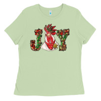 Matcha christmas joy with rooster Ladies Tee - RanaPortraitStore