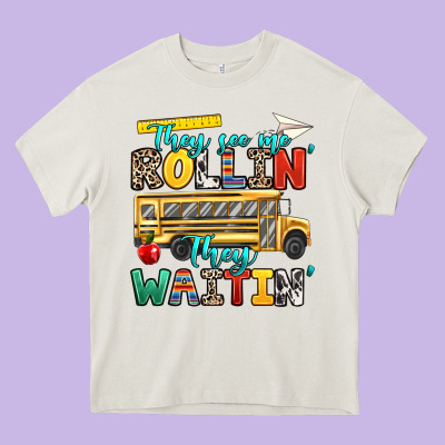 They See Me Rollin They Waitin Heavy Core Tee Designed By Texasbilliewilder