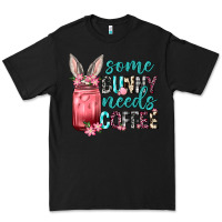 Black Some Bunny needs coffee Premium Tee - Neo Western