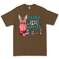 Cacao Some Bunny needs coffee Premium Tee - Neo Western
