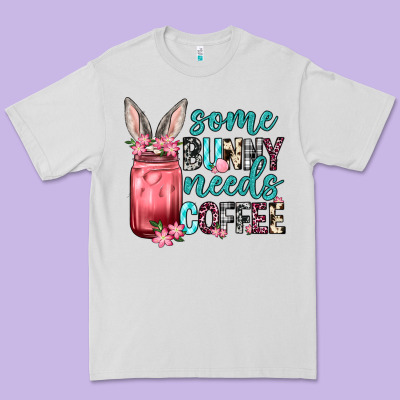 Some Bunny Needs Coffee Premium Tee Designed By Neo Western