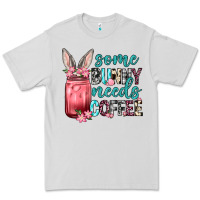 Dove Grey Some Bunny needs coffee Premium Tee - Neo Western