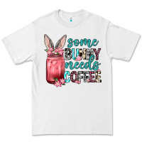 White Some Bunny needs coffee Premium Tee - Neo Western