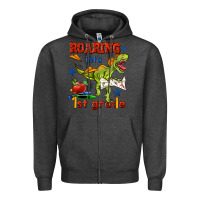 Charcoal Heather roaring into 1st grade Zipper Hoodie - BundleAndBundleShop