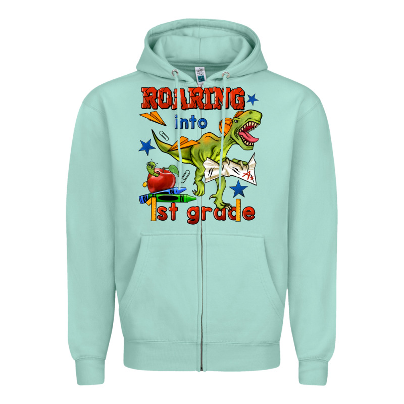 Roaring Into 1st Grade Zipper Hoodie by BundleAndBundleShop | Teevron