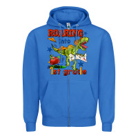 True Royal roaring into 1st grade Zipper Hoodie - BundleAndBundleShop
