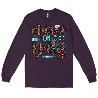 Plum nurse on duty Long Sleeve Tee - JahusDesignShop