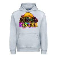 Heather Grey softball sister Urban Hoodie - OliviaCreatesArt