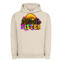 Pigment French Oak softball sister Urban Hoodie - OliviaCreatesArt