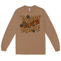 Toasted Coconut doggos over people Long Sleeve Tee - MaliasSmallBusiness
