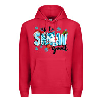 Cardinal up to snow good Premium Hoodie - texasbilliewilder