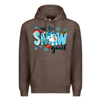 Coffee up to snow good Premium Hoodie - texasbilliewilder