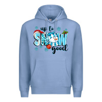Colony Blue up to snow good Premium Hoodie - texasbilliewilder