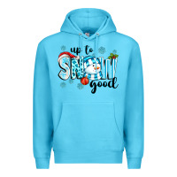 Ocean Blue up to snow good Premium Hoodie - texasbilliewilder
