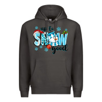 Smoke up to snow good Premium Hoodie - texasbilliewilder