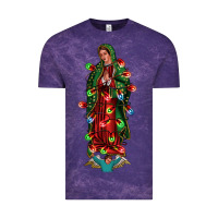 Cloud Purple our lady of Guadalupe Christmas Vintage Tee - Jasminsmagicworld