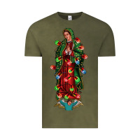 Vintage Olive our lady of Guadalupe Christmas Vintage Tee - Jasminsmagicworld