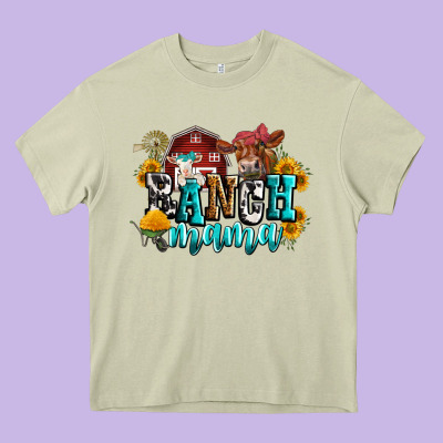 Ranch Mama Heavy Core Tee Designed By Zillion Design Studio