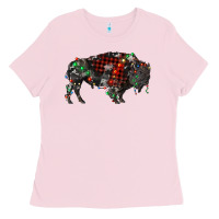 Christmas Bison Ladies Tee | Teevron