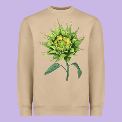 Sun Fill Green Green Sunflower Heavyweight Sweatshirt Designed By Lillyallendesigns