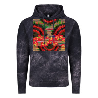 Cloud Black spanish hand fan seamless pattern Vintage Hoodie - BundleAndBundleShop