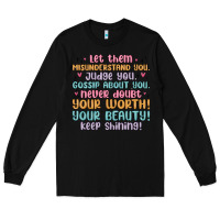Black let them Long Sleeve Tee - MaliasSmallBusiness