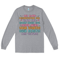 Heather Grey let them Long Sleeve Tee - MaliasSmallBusiness