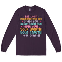 Plum let them Long Sleeve Tee - MaliasSmallBusiness