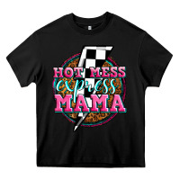 Black hot mess express mama Heavy Core Tee - Zillion Design Studio