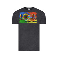Vintage Black sunflower love autism awareness Vintage Tee - BarkalooDesign