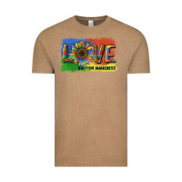 Vintage Coffee sunflower love autism awareness Vintage Tee - BarkalooDesign