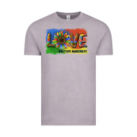 Vintage Zinc sunflower love autism awareness Vintage Tee - BarkalooDesign