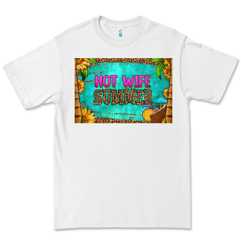 Hot Wife Summer Skinny Metal Can Holder Premium Tee by HRA Design Shop | Teevron