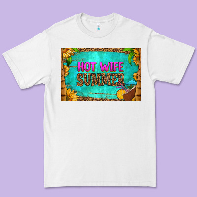 Hot Wife Summer Skinny Metal Can Holder Premium Tee Designed By Hra Design Shop
