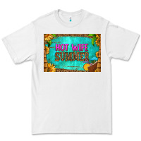 White hot wife summer skinny metal can holder Premium Tee - HRA Design Shop
