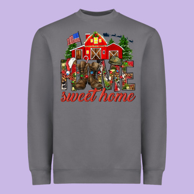 Army Christmas Home Sweet Home Heavyweight Sweatshirt Designed By Nancycooperartshop