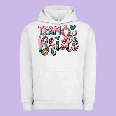 Team Bride Urban Hoodie Designed By Oliviacreatesart